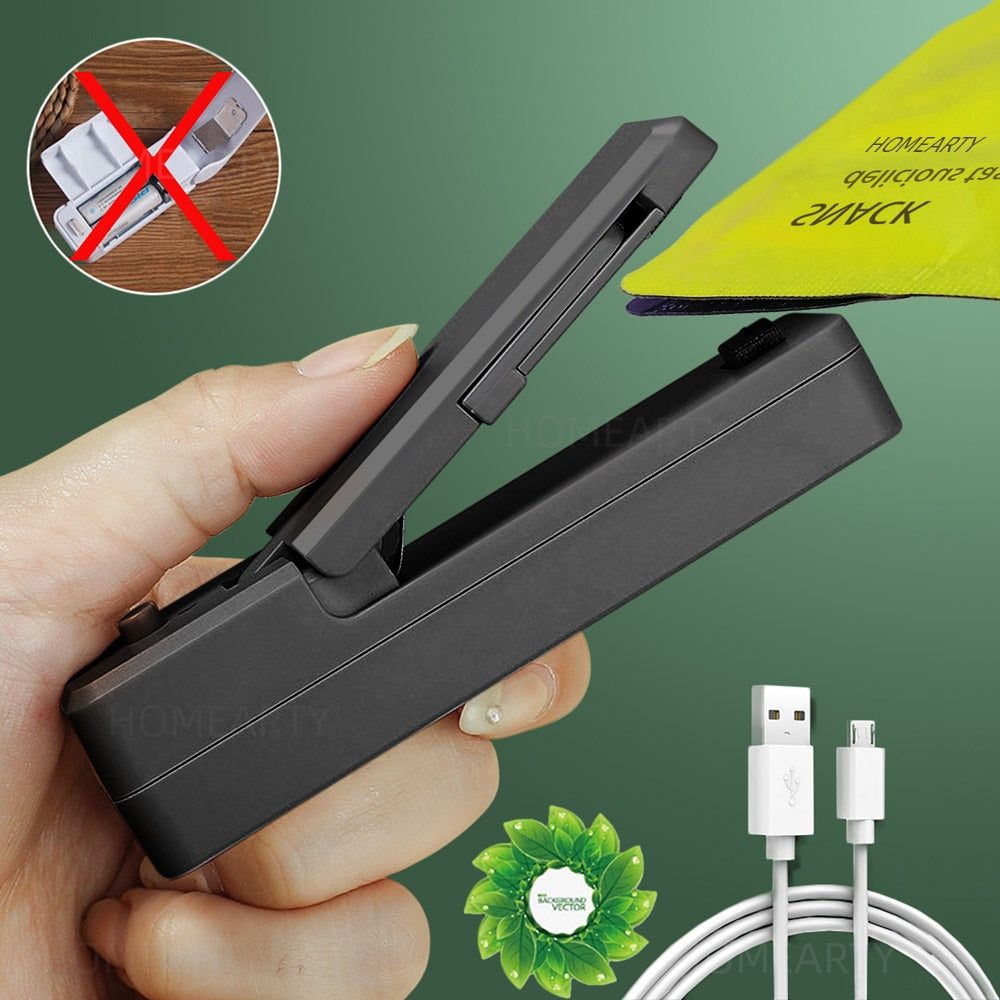 Plastic Bag Sealing Machine Portable Heat Sealer Food Storage Heat Sealer for Kitchen