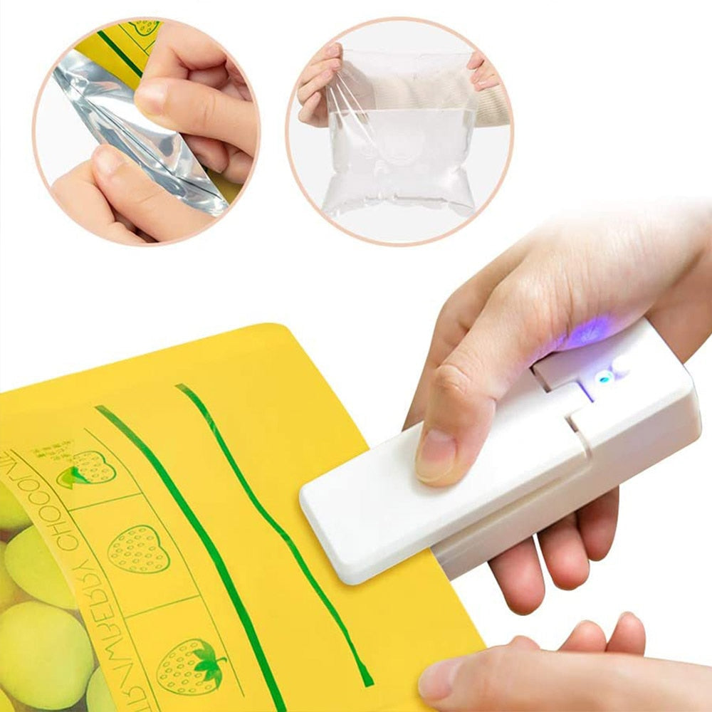 Plastic Bag Sealing Machine Portable Heat Sealer Food Storage Heat Sealer for Kitchen