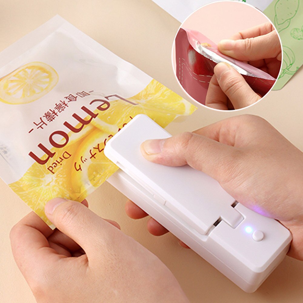 Plastic Bag Sealing Machine Portable Heat Sealer Food Storage Heat Sealer for Kitchen