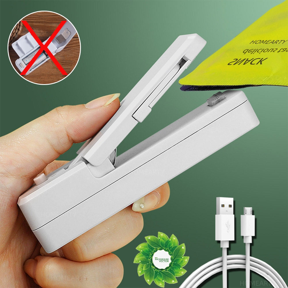 Plastic Bag Sealing Machine Portable Heat Sealer Food Storage Heat Sealer for Kitchen